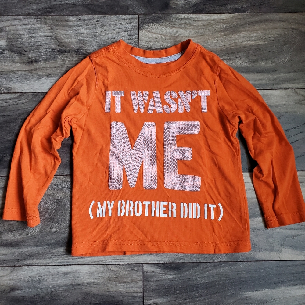 Crazy 8 My Brother Did It Shirt. Size 3T